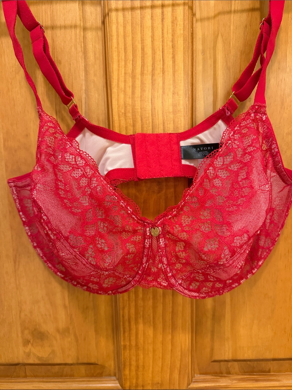 Natori Red Lace Bra 36H